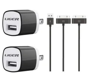 2-Pack: Liger Universal USB Wall Charger Made for Iphone
