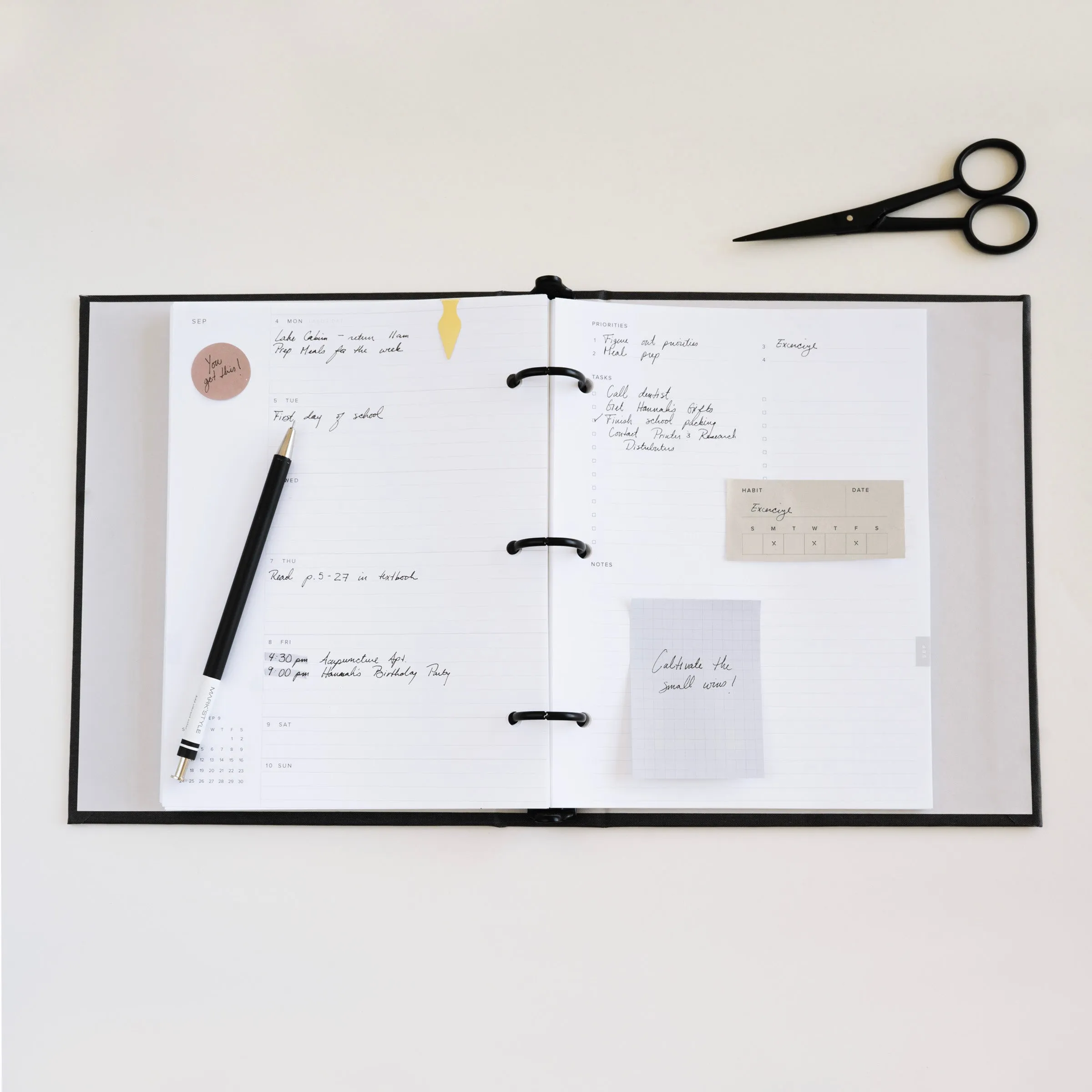 2025 Compact Binder Planner Insert