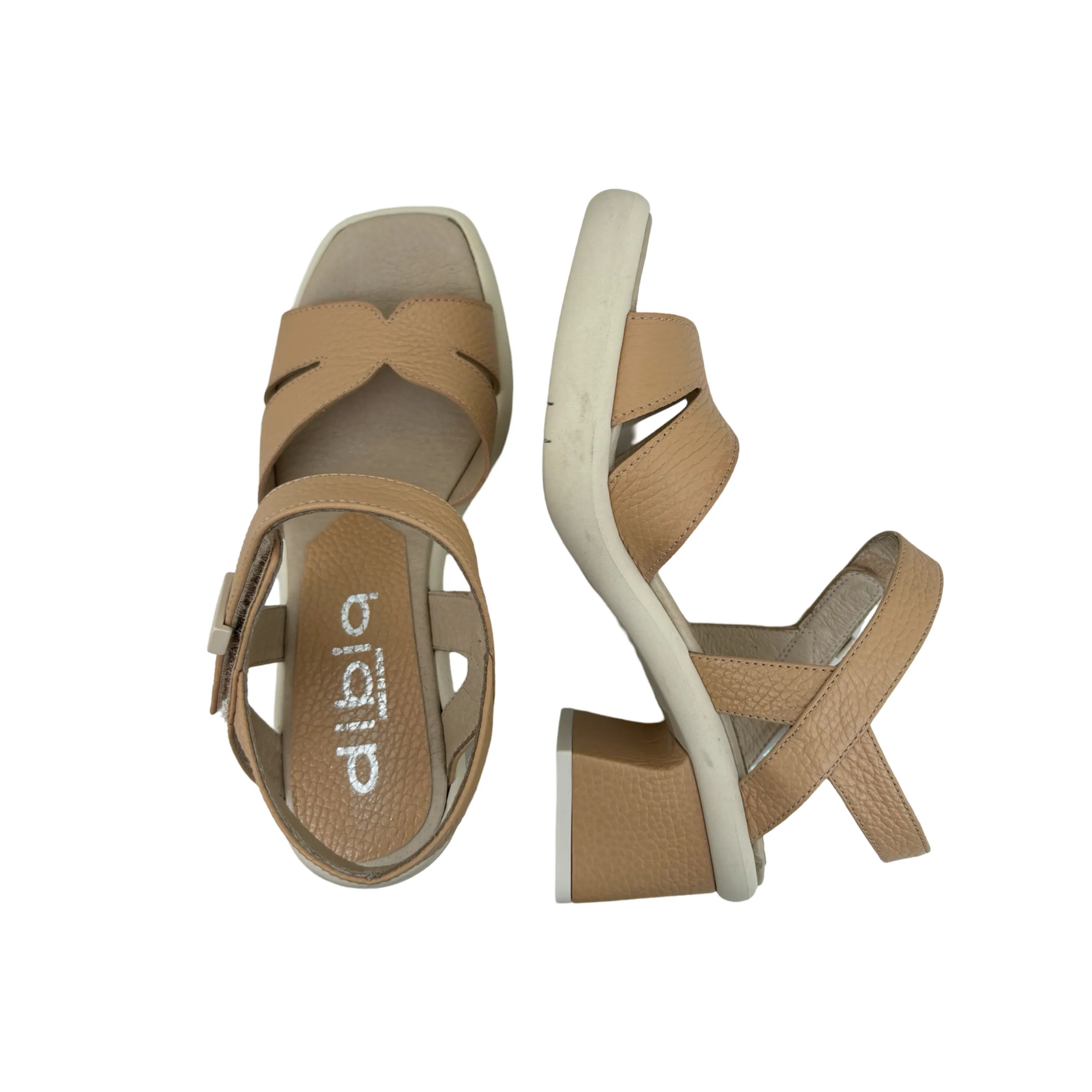 50064-2 Nude Euro Sport Heeled Sandal