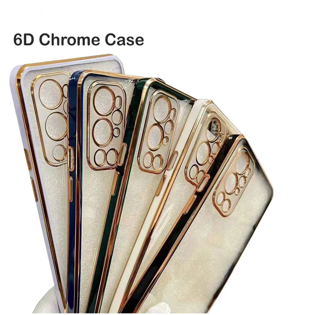 6D Golden Chrome Case For Samsung