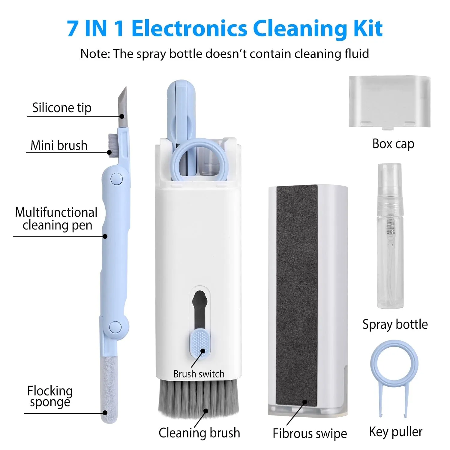 7-in-1 Laptop Keyboard Dust Cleaner Brush