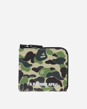 ABC Camo Mini Zipped Wallet Green