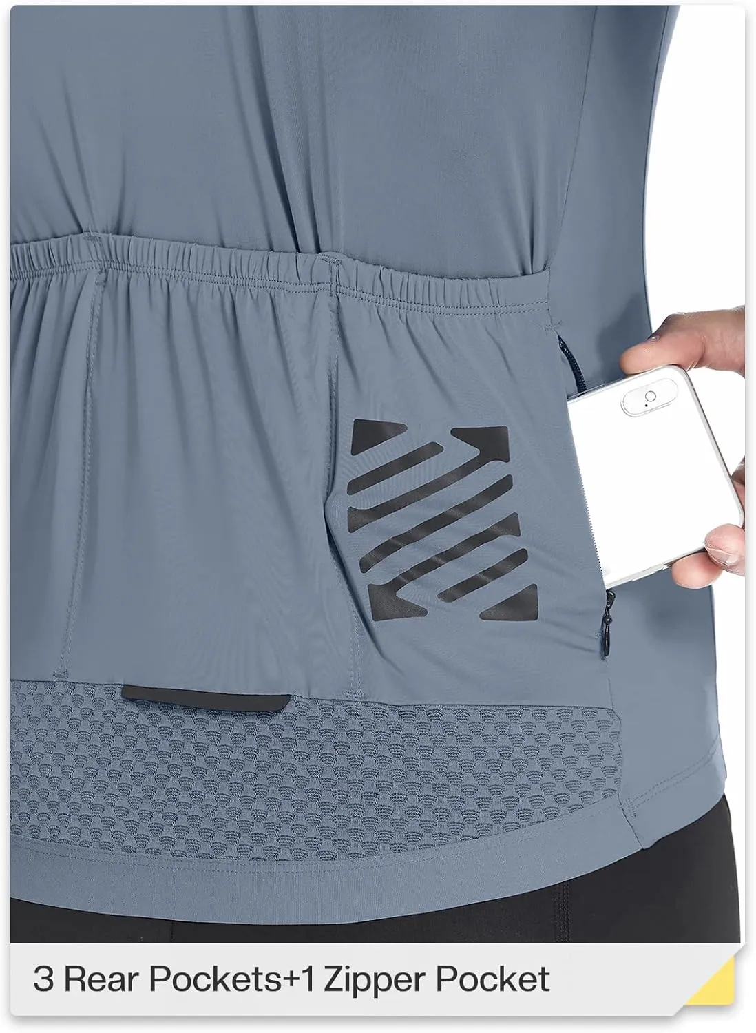 ARSUXEO Pro Cycling Jersey Men Short Sleeves Ultra-Light Road Bike Jersey Cycling Biking Bicycle Shirt