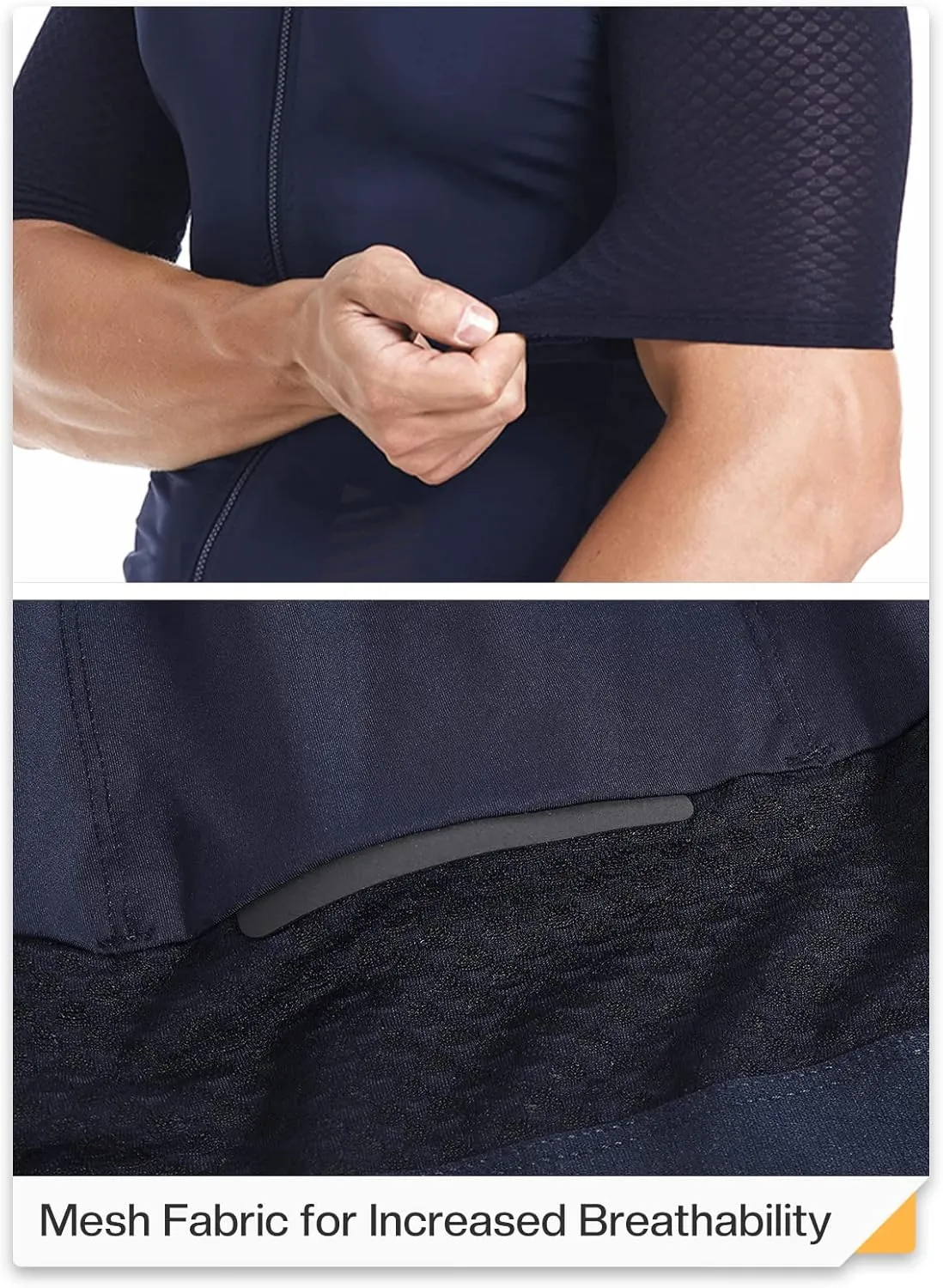 ARSUXEO Pro Cycling Jersey Men Short Sleeves Ultra-Light Road Bike Jersey Cycling Biking Bicycle Shirt