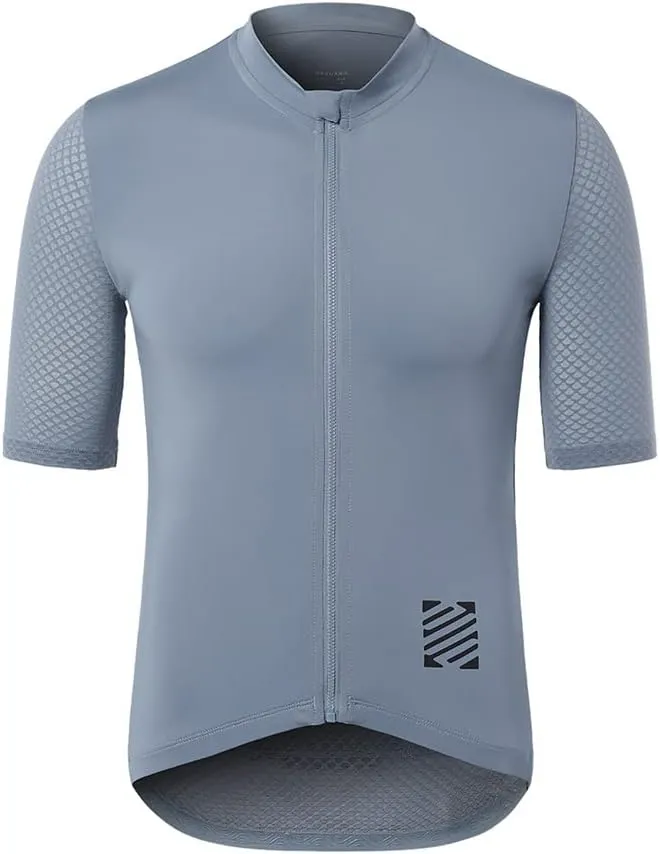 ARSUXEO Pro Cycling Jersey Men Short Sleeves Ultra-Light Road Bike Jersey Cycling Biking Bicycle Shirt