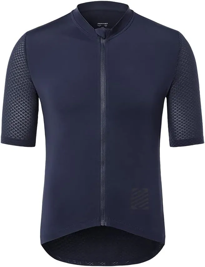 ARSUXEO Pro Cycling Jersey Men Short Sleeves Ultra-Light Road Bike Jersey Cycling Biking Bicycle Shirt