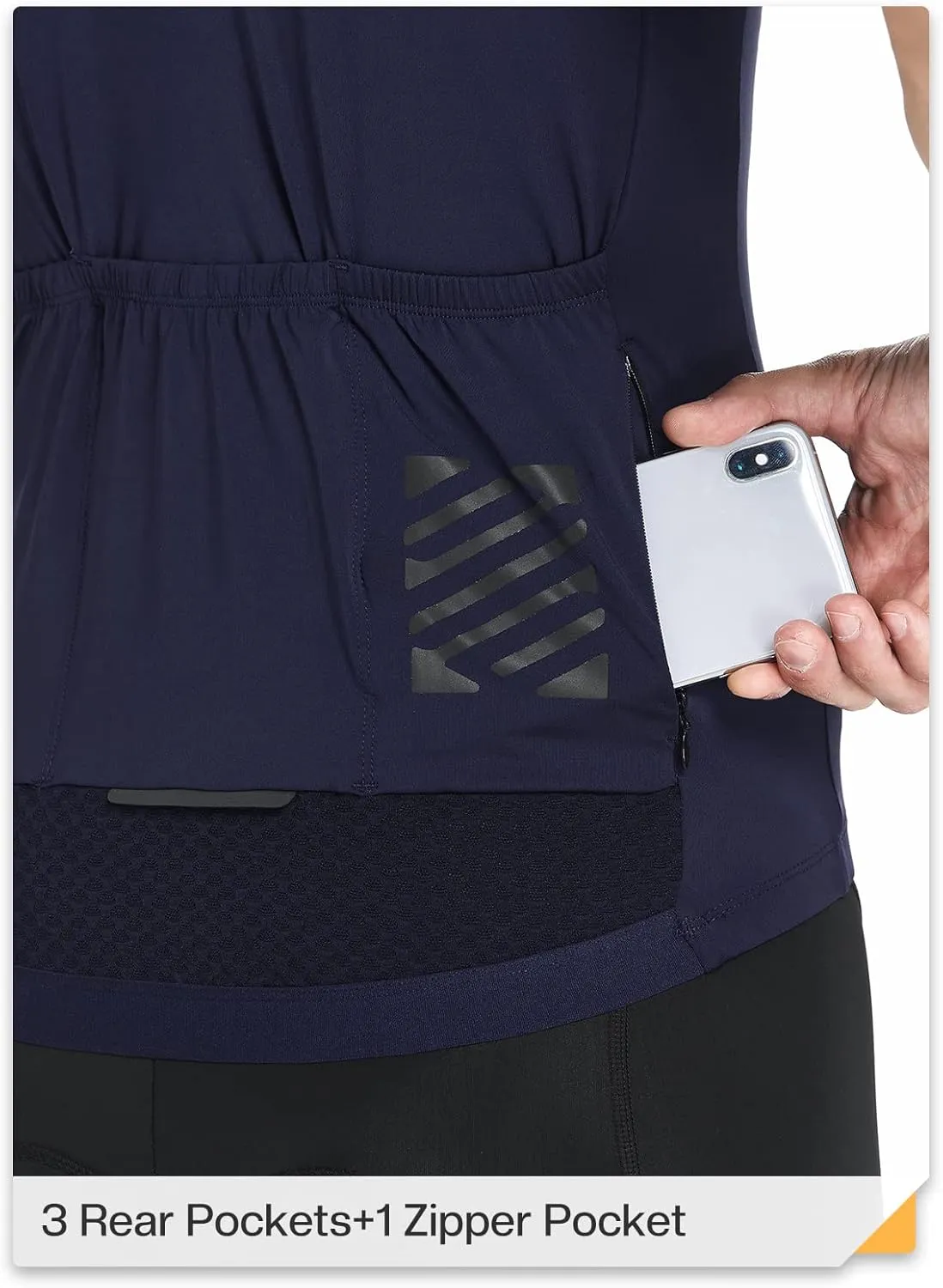 ARSUXEO Pro Cycling Jersey Men Short Sleeves Ultra-Light Road Bike Jersey Cycling Biking Bicycle Shirt