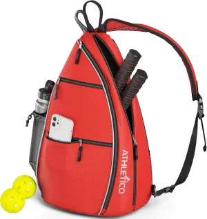 Athletico Sling Bag - Crossbody Backpack for Pickleball, Tennis, Racketball, and Travel for Men and Women