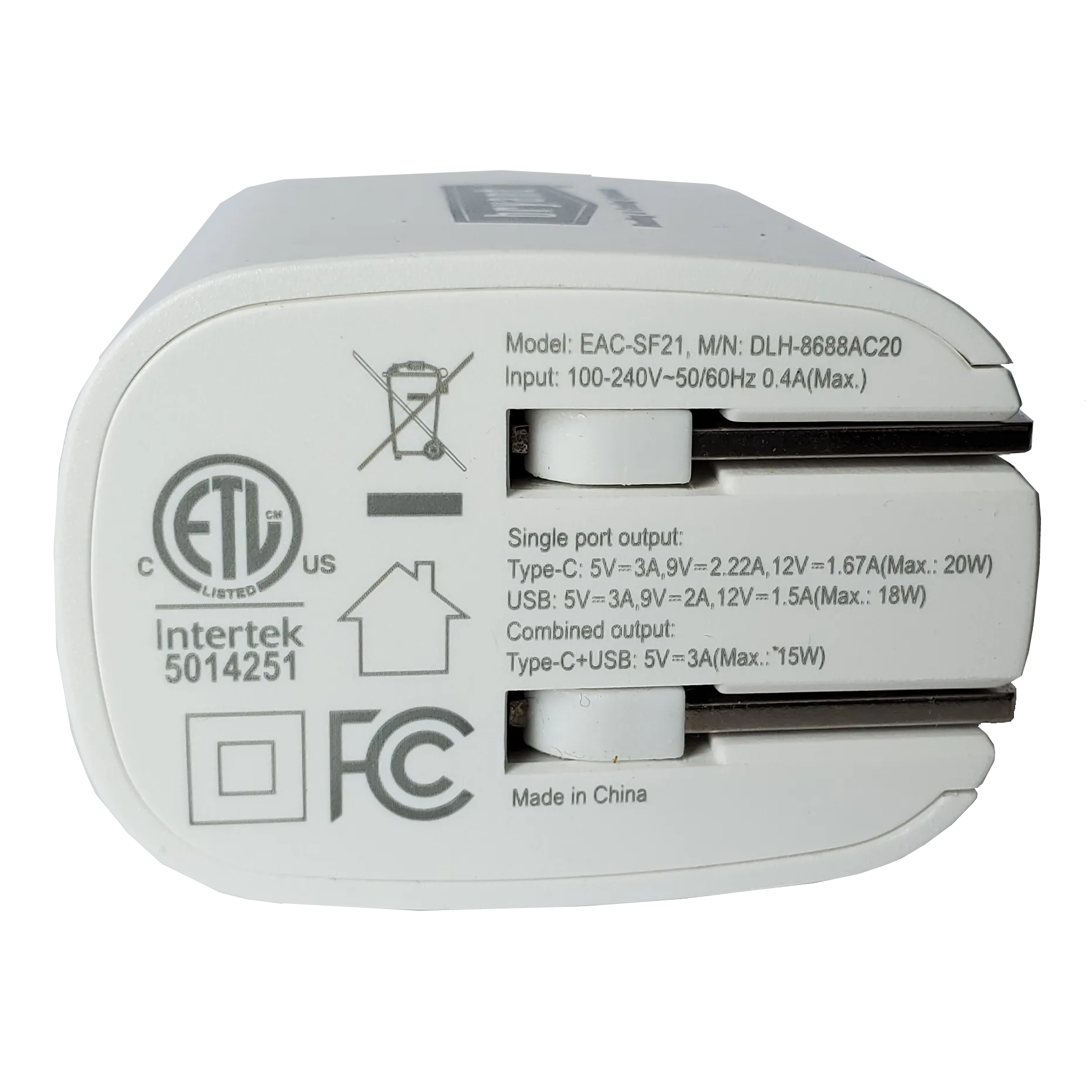 B2326 USB Charger with Dual Outputs