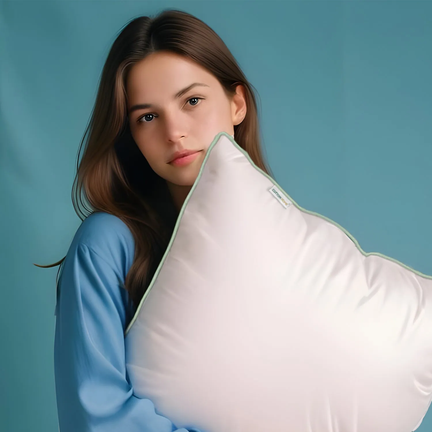 Bamboo Silk Filled Pillow 50x75cm White