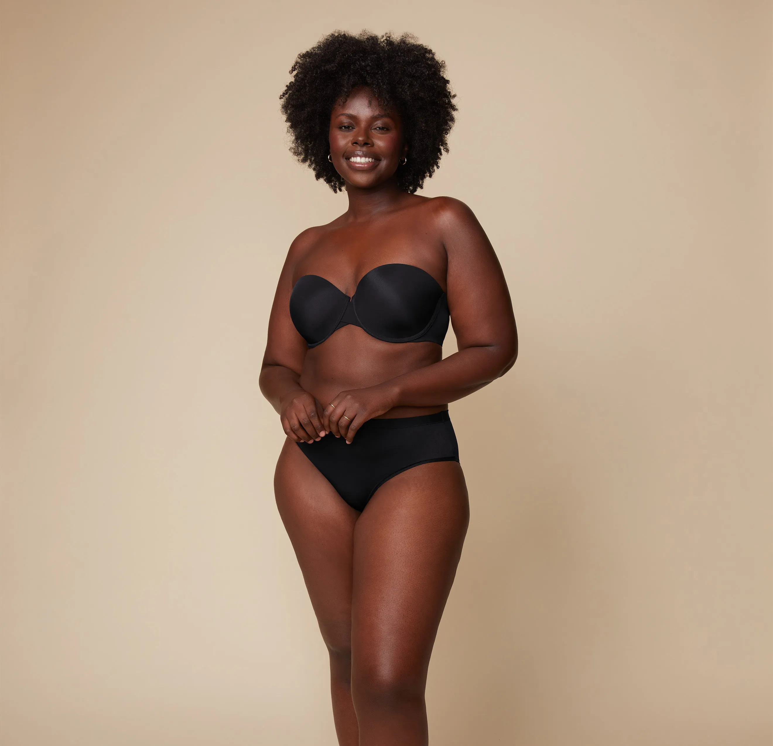 Base Strapless Bra - Black