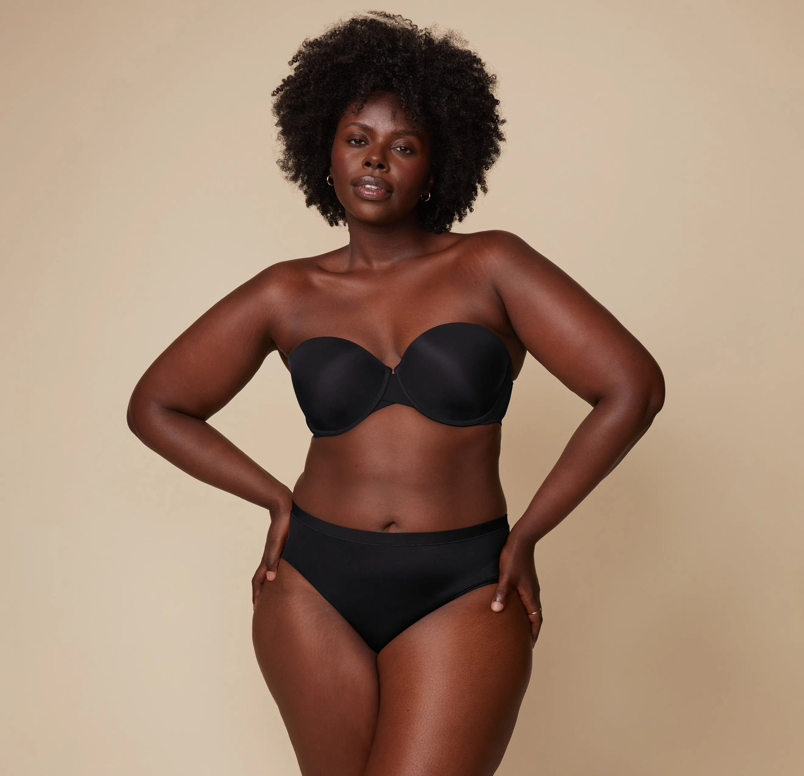 Base Strapless Bra - Black