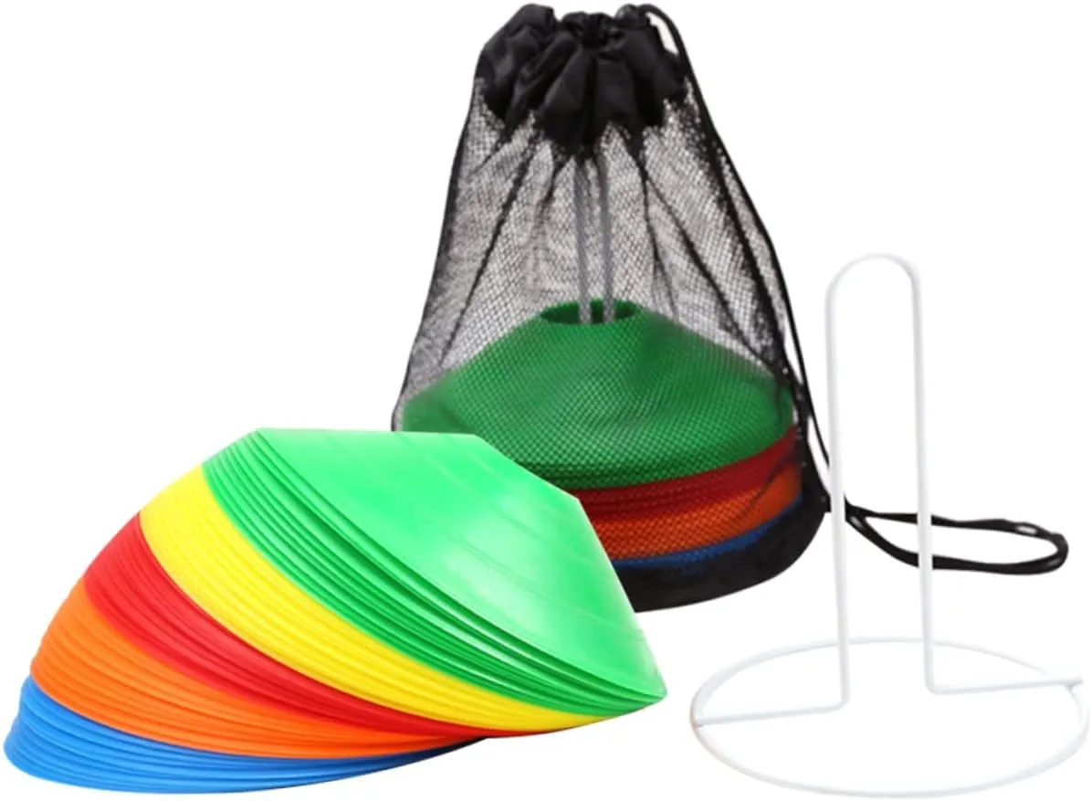 BESPORTBLE 1set Football Training Cone Sports Cones for Soccer Drills Plastic Soccer Obstacles for Outdoor and Indoor Training and Eye-catching Markers