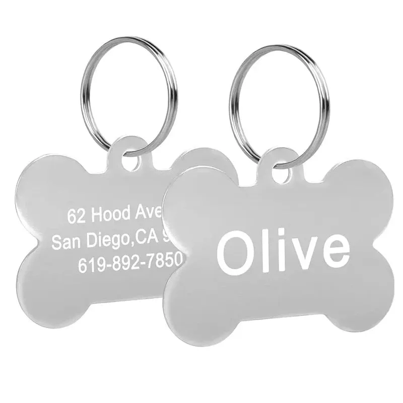 Bone-Shaped Pet ID Tag