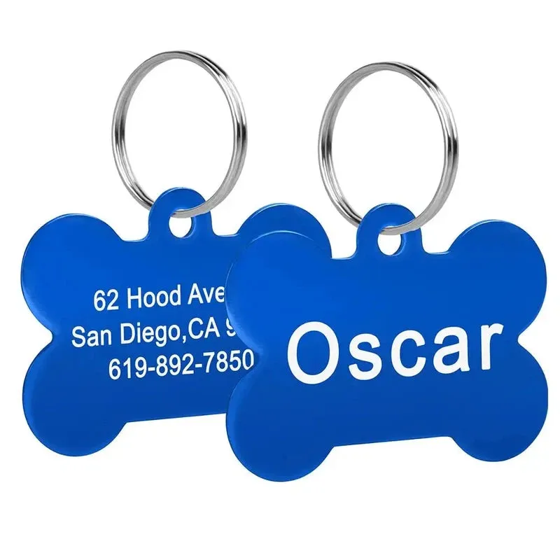 Bone-Shaped Pet ID Tag