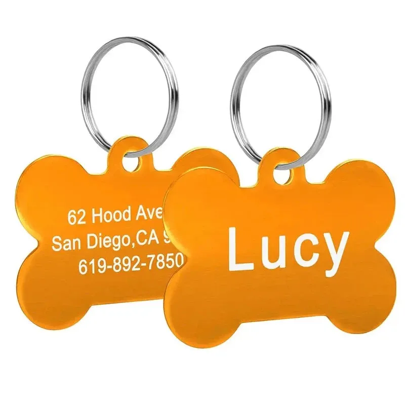 Bone-Shaped Pet ID Tag