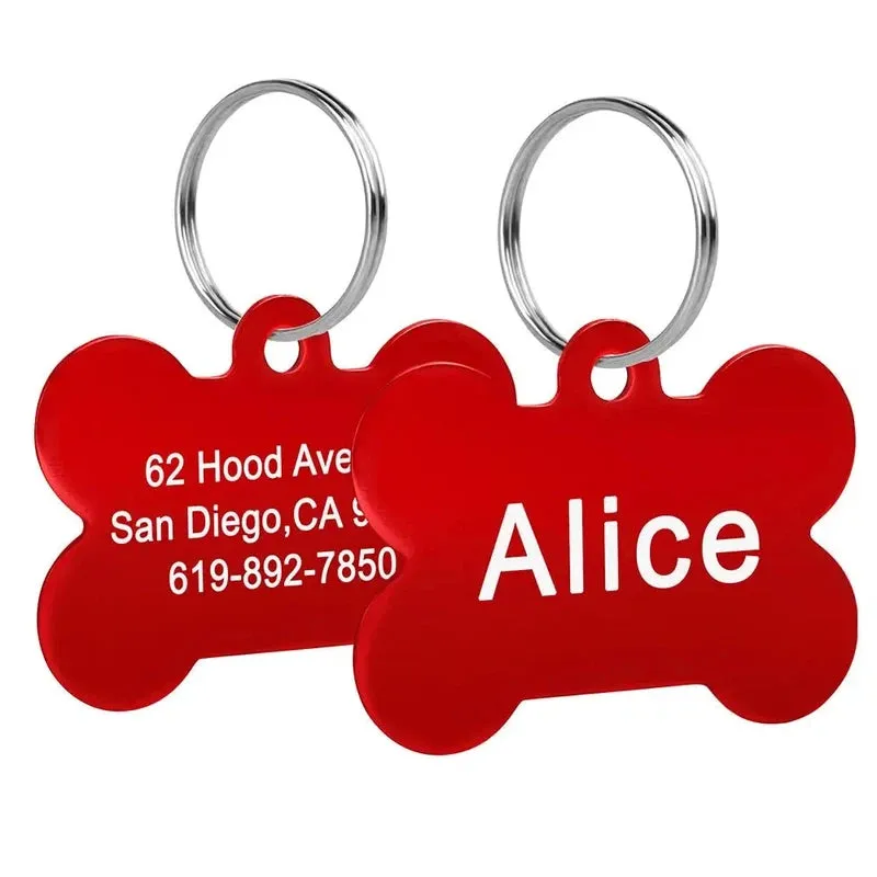 Bone-Shaped Pet ID Tag