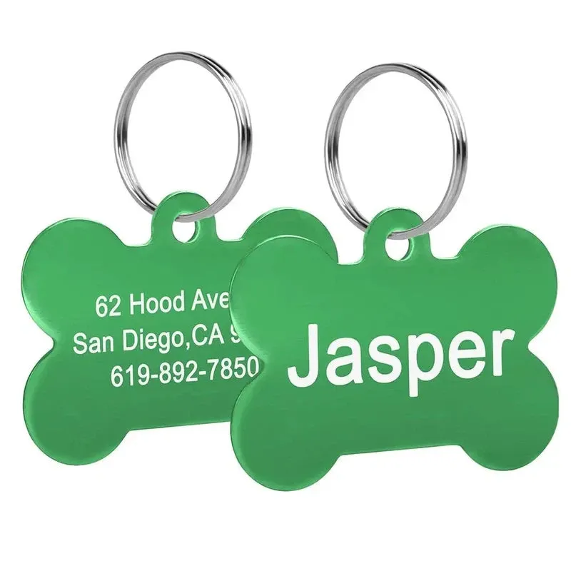 Bone-Shaped Pet ID Tag