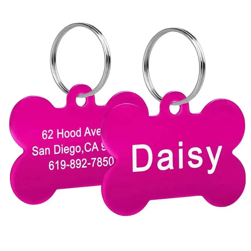Bone-Shaped Pet ID Tag
