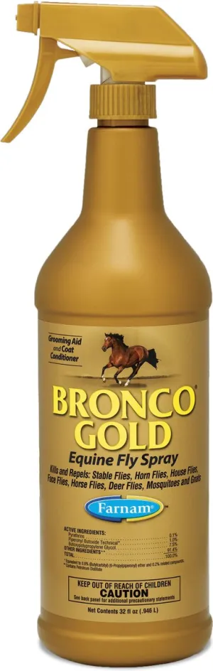 Bronco Gold Equine Fly Repellent Spray - 32oz