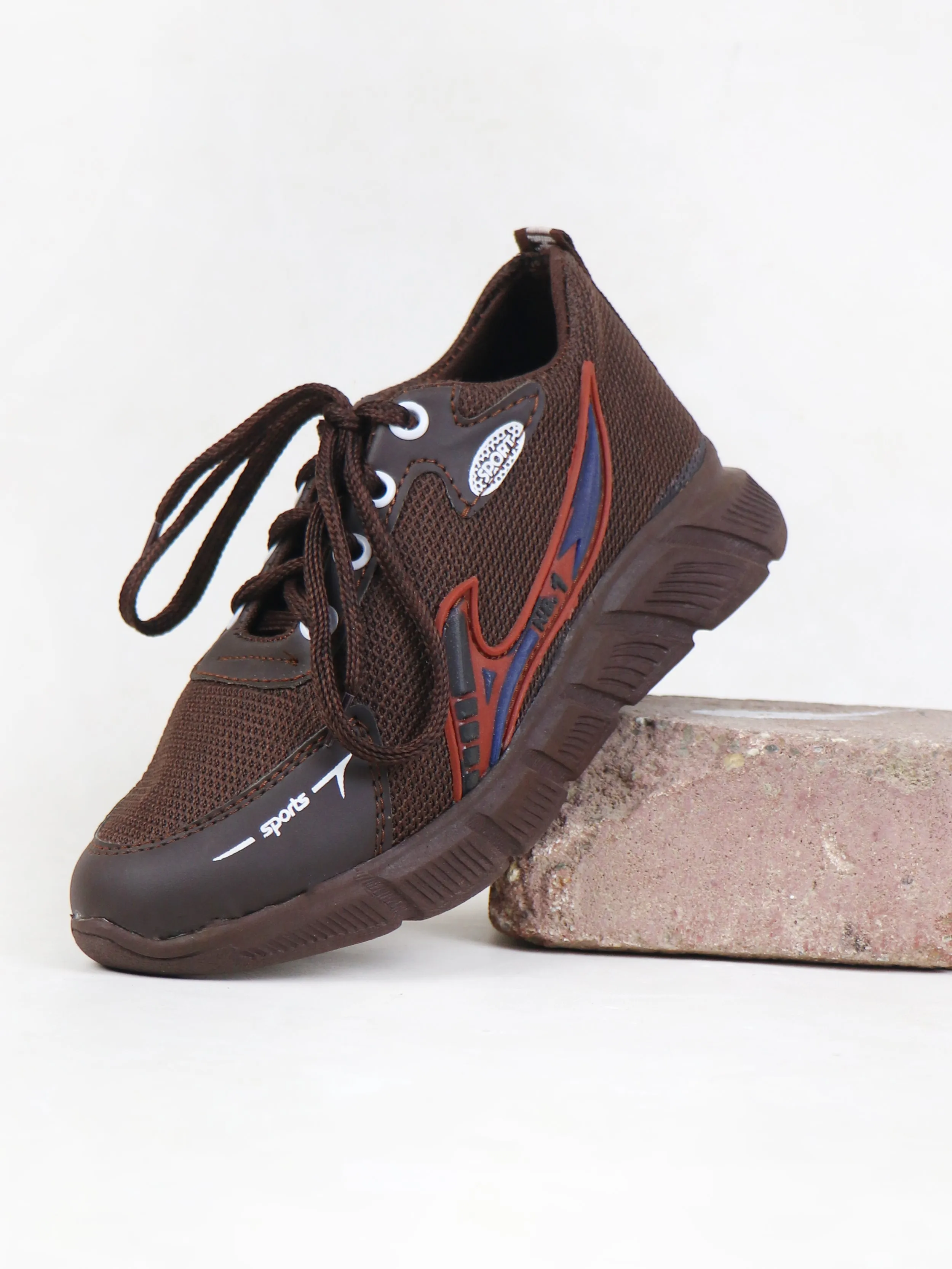 BS42 Boys Jogger Shoes 8Yrs - 17Yrs Brown