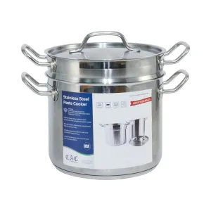 CAC China SPDB-8 Stainless Steel Pasta Cooker With Lid 8QT, Set