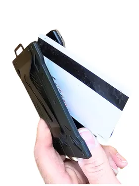 Charge Card  Holder  I.D.  Belt Clip  Rfid Metal Mens Razidbc