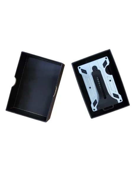 Charge Card  Holder  I.D.  Belt Clip  Rfid Metal Mens Razidbc