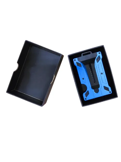 Charge Card  Holder  I.D.  Belt Clip  Rfid Metal Mens Razidbc