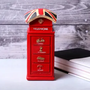 Classic Red British Phone booth Showpiece