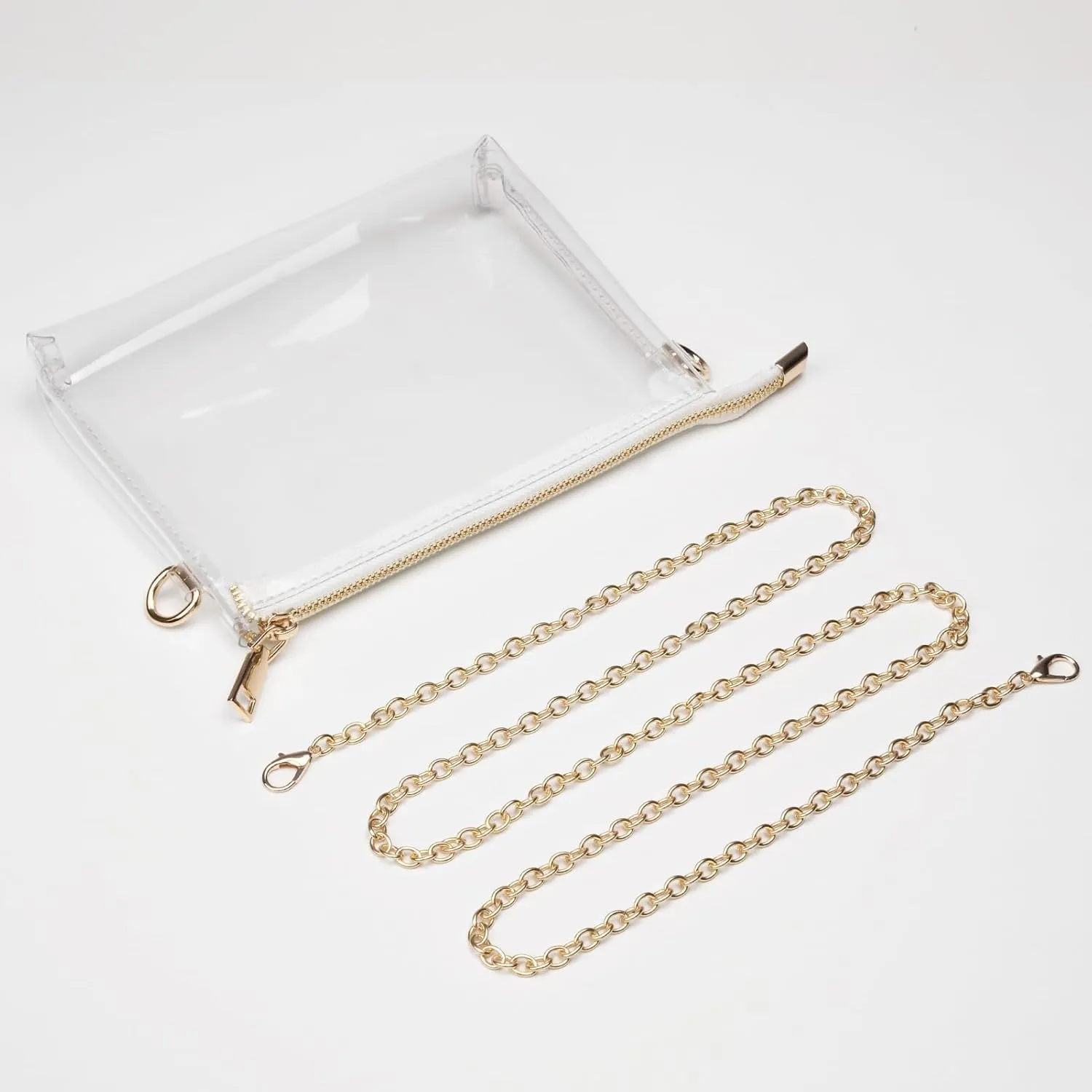 Clear Purse for Women - Stadium Approved Small Crossbody Bag with Zipper, Clear Stadium Bag for Concerts, Sports
