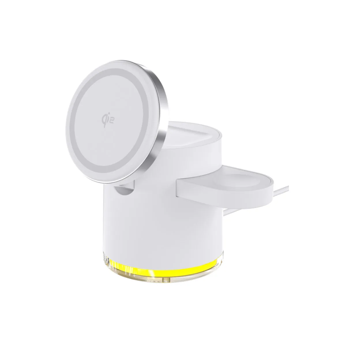 CLINGOMATIC Charging Station 3 In 1 Wireless Charger Stand With Halo Light