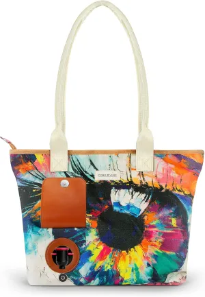 CORK & VINE Wine Tote Bag, Insulated Leakproof Wine Cooler Bag with Nautical Rope Strap | 3x 1.5 Liters Beverage Bag Included