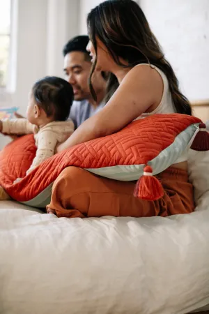 Cosset Body Pillow – Quilted Ochre