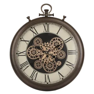 Crawford Vintage Metal Wall Clock (21 inches)