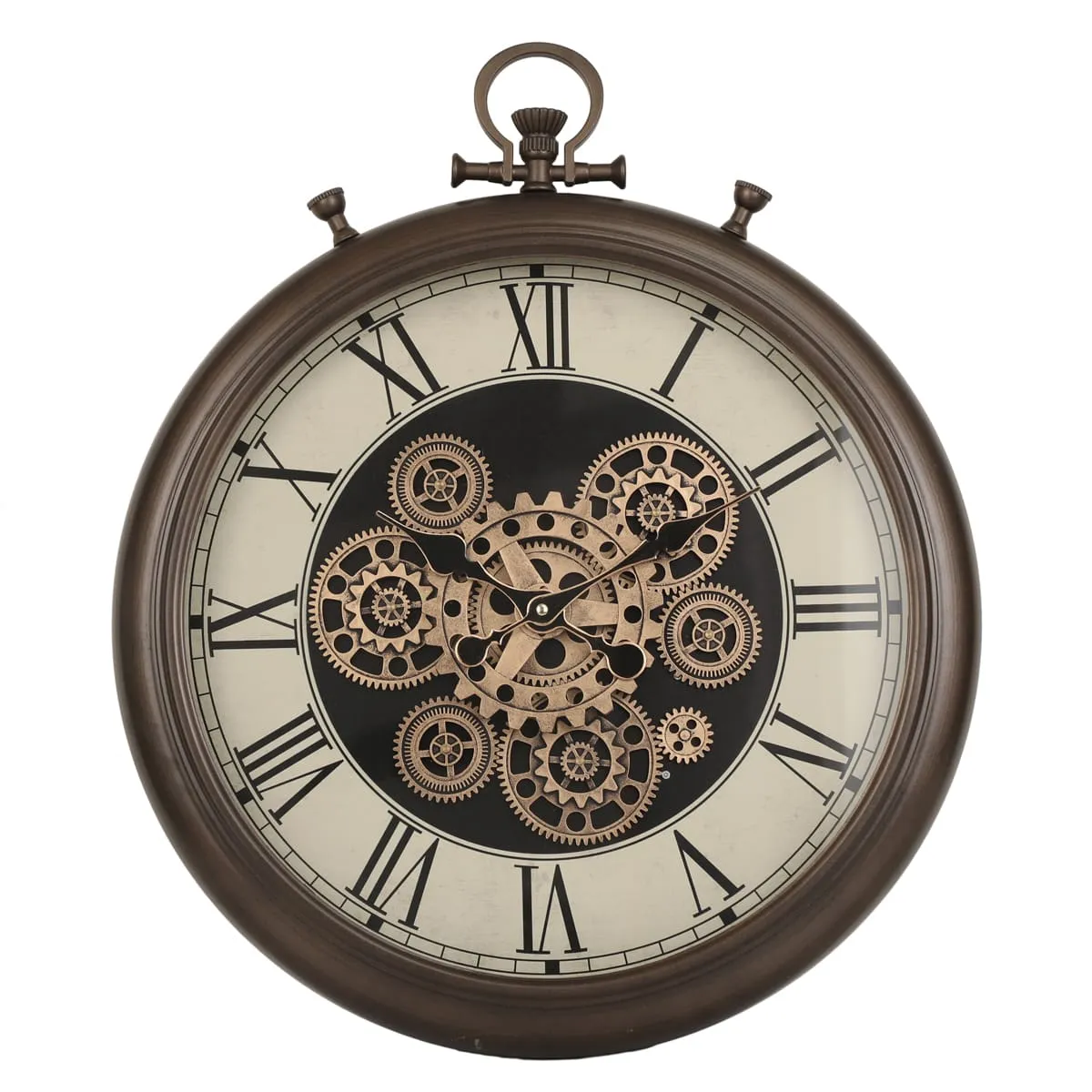 Crawford Vintage Metal Wall Clock (21 inches)