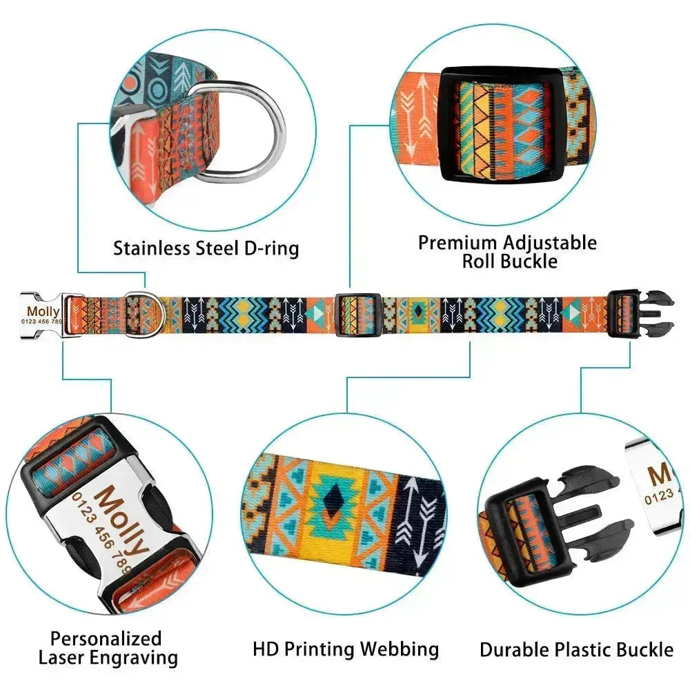 Custom Dog Collar with ID Tag