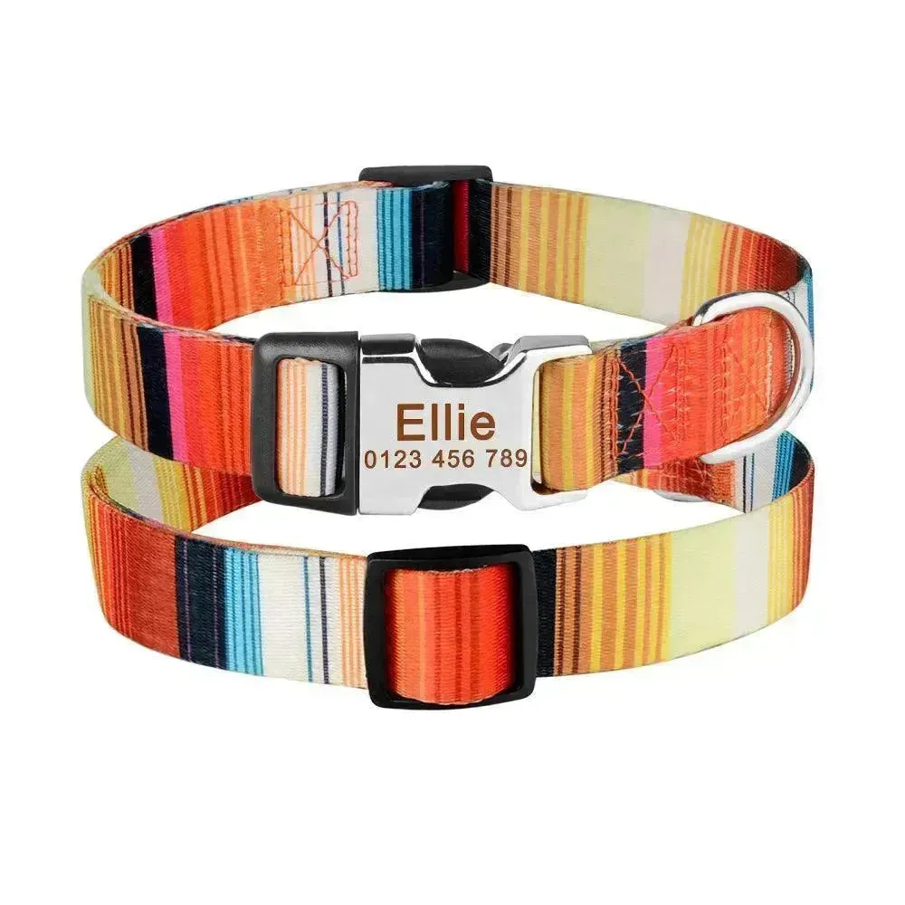 Custom Dog Collar with ID Tag