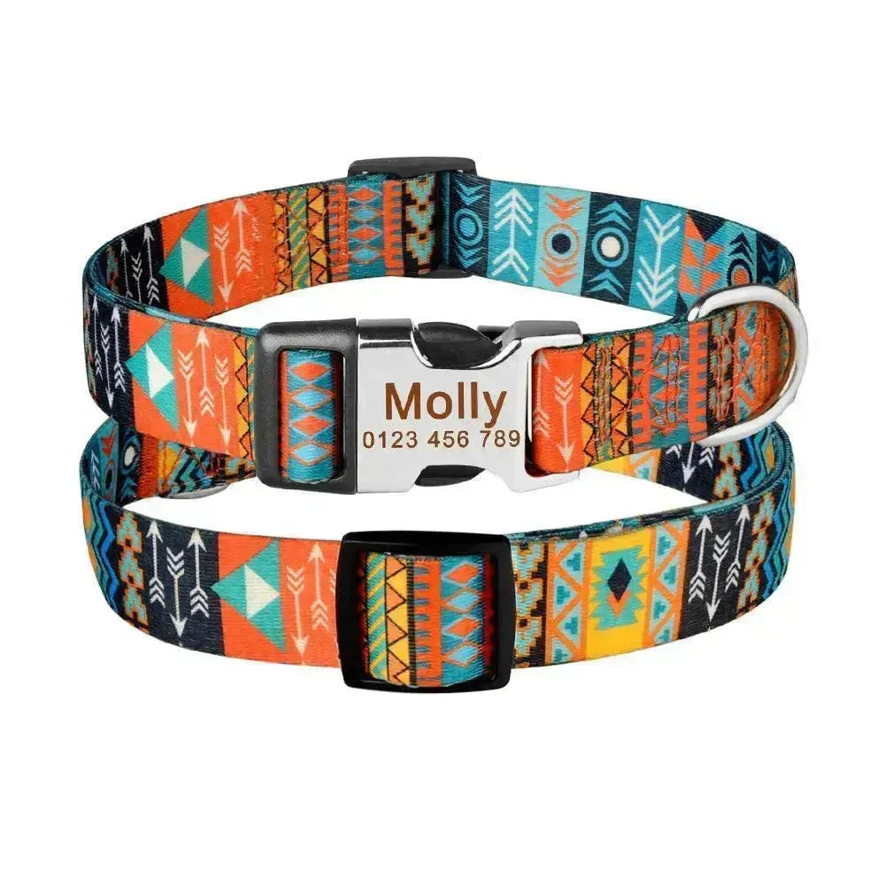 Custom Dog Collar with ID Tag