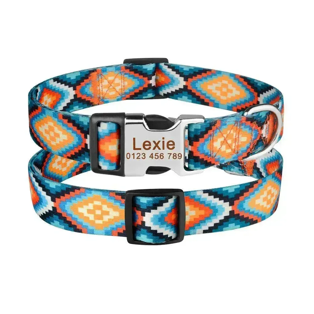 Custom Dog Collar with ID Tag