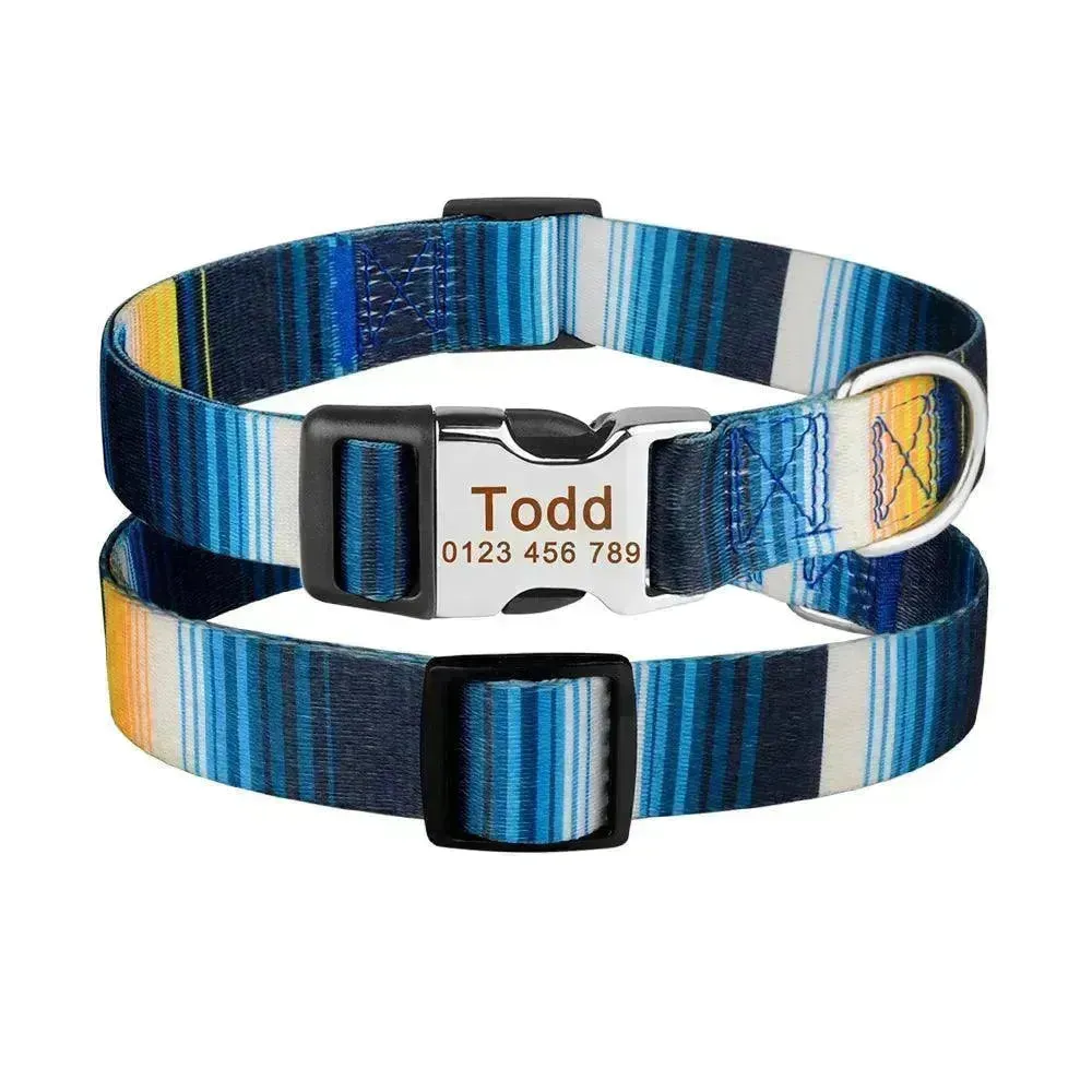 Custom Dog Collar with ID Tag