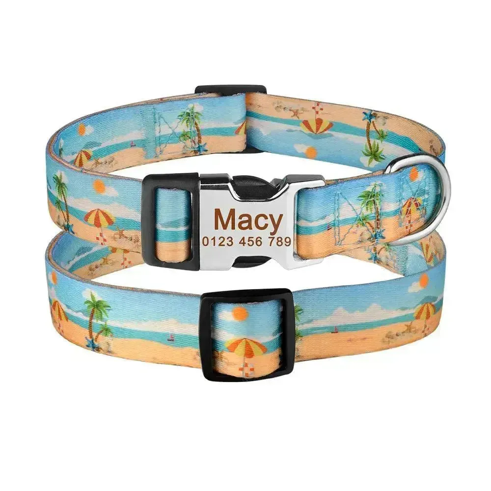 Custom Dog Collar with ID Tag