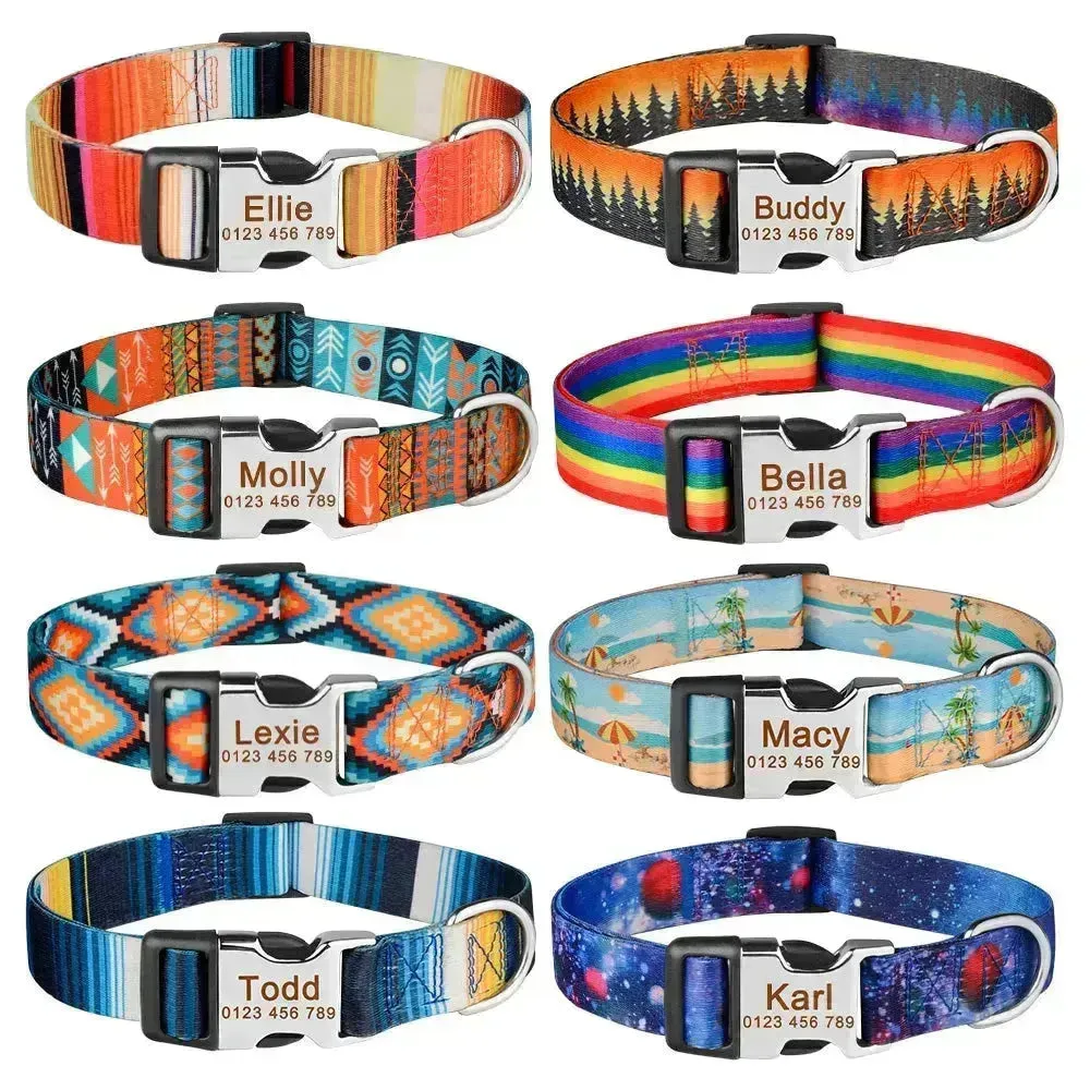 Custom Dog Collar with ID Tag
