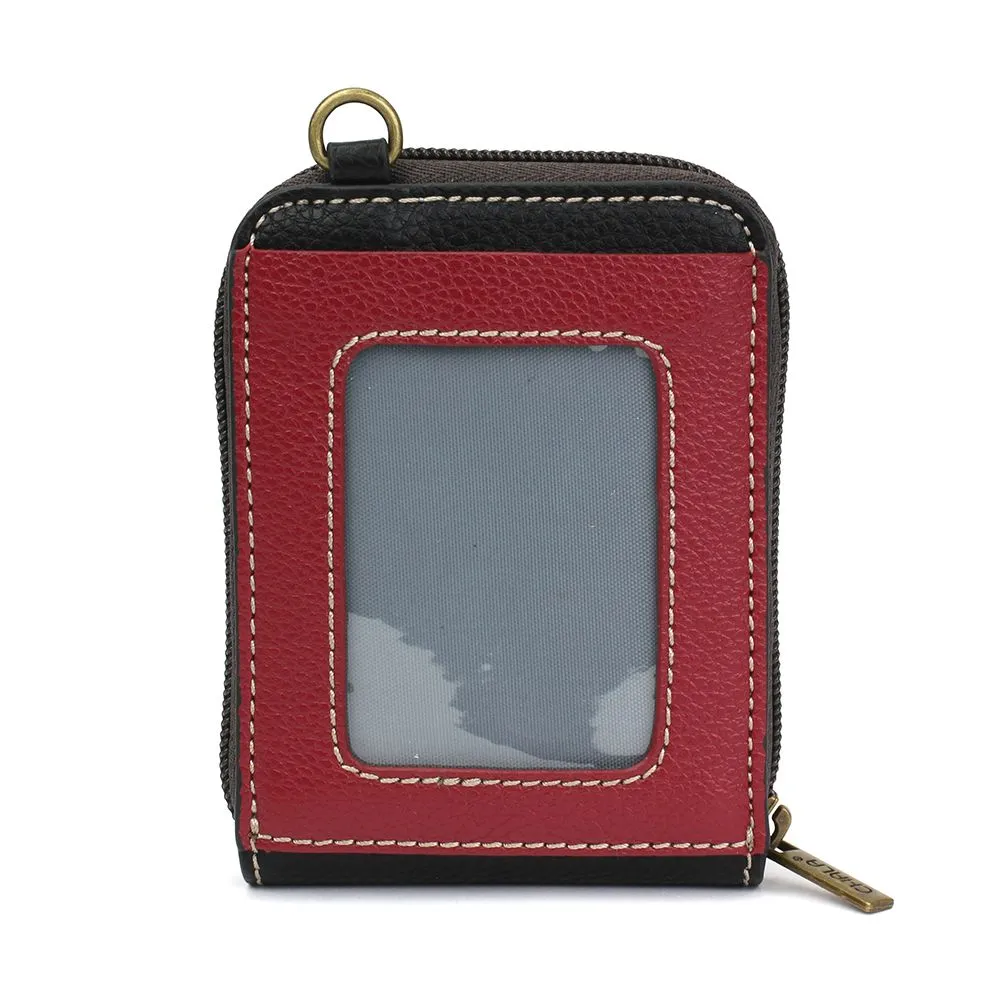 Cute-C - Credit Card Holder / Wallet Wristlet - Red Rose