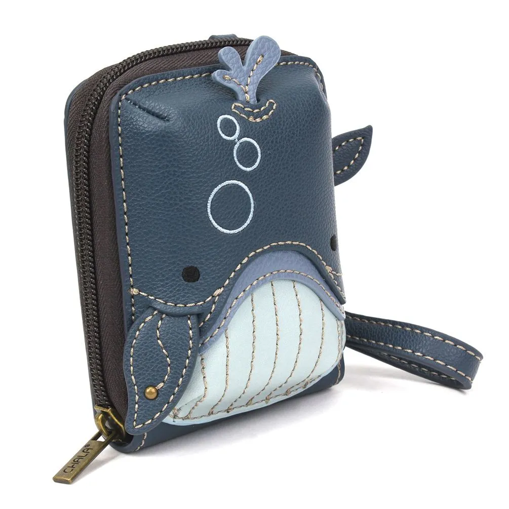 Cute-C - Credit Card Holder / Wallet Wristlet - Whale