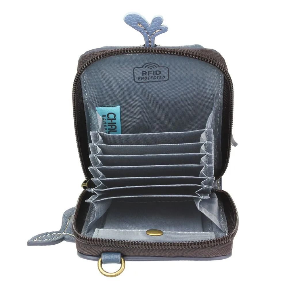 Cute-C - Credit Card Holder / Wallet Wristlet - Whale
