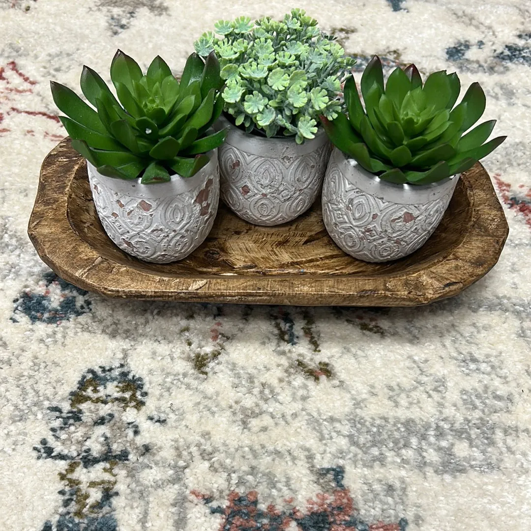 Decorative Wooden Dough Bowls
