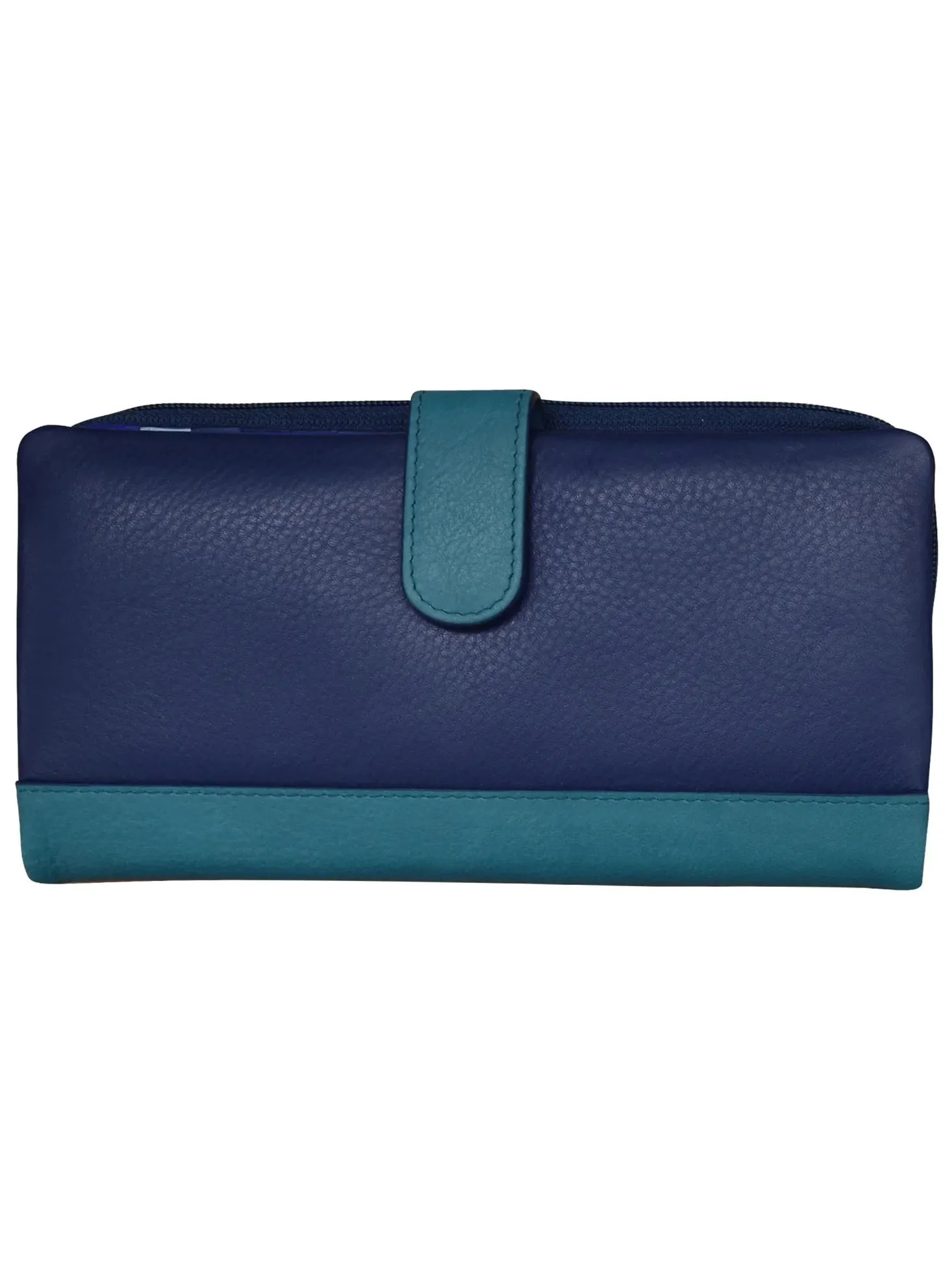 Denim Multi-Smart Phone -Rfid Leather Wallet