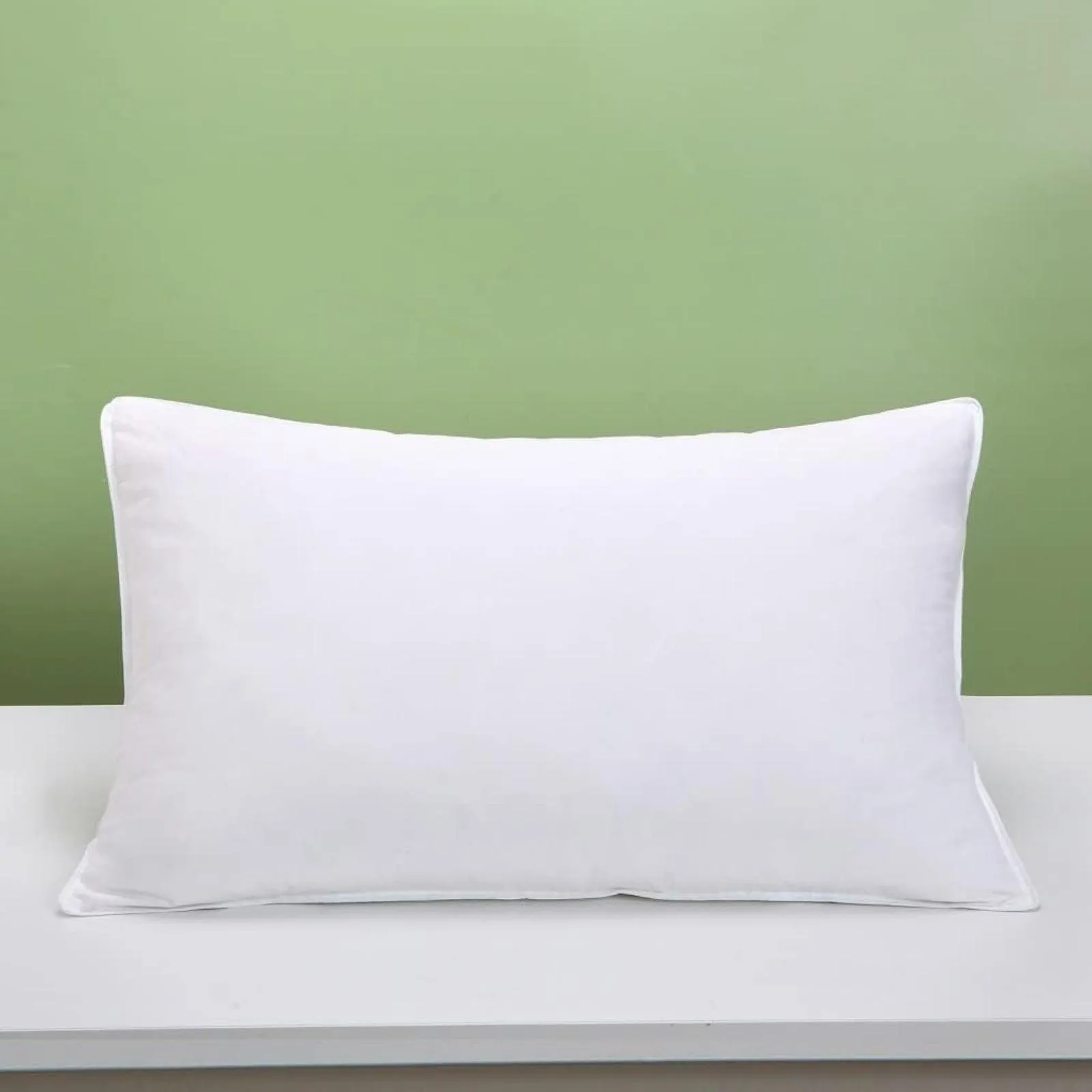 Duck Feather Pillow Pair Designed for Back and Side Sleepers – Microfibre