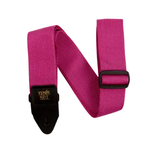 Ernie Ball P05355 Polypro Guitar Strap/Bass Strap - Raspberry